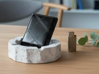 Cigaret etui til 18 cigaretter – elegant metal & læder